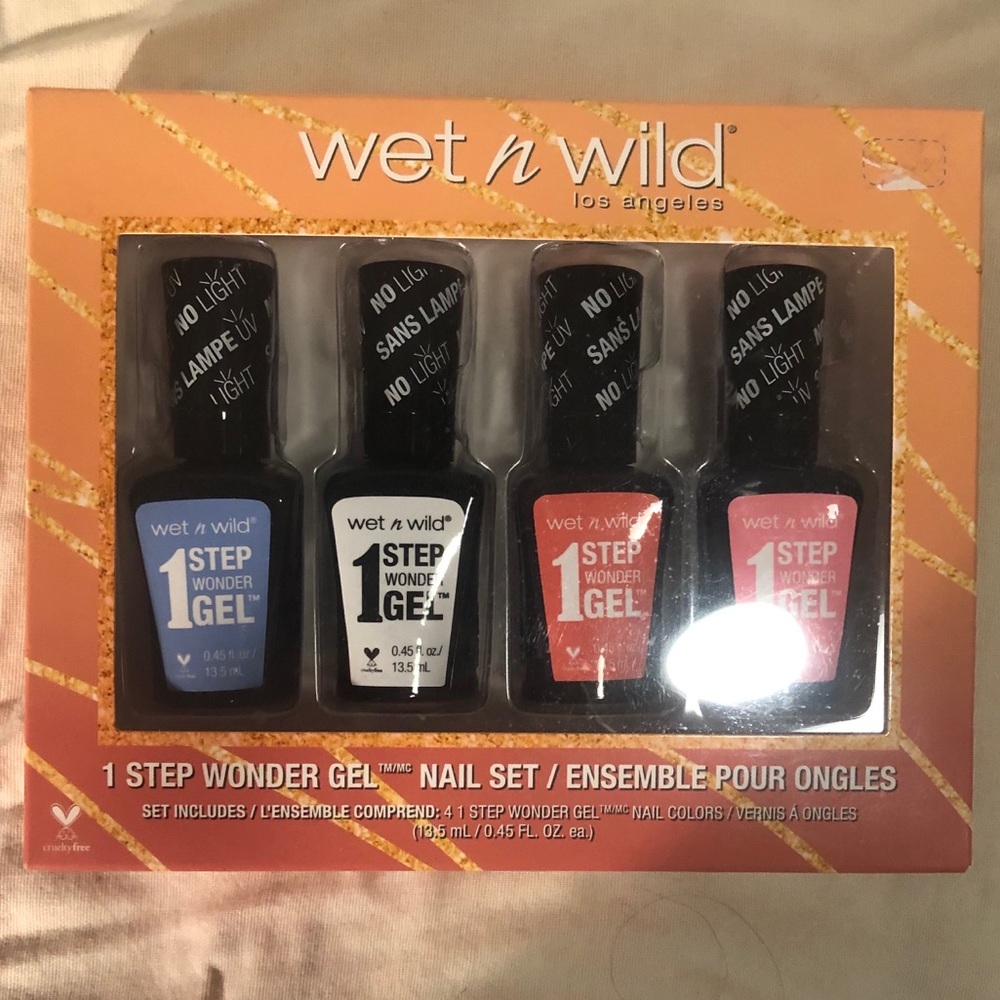 Wet n Wild 1 step wonder gel nail set (4pcs)